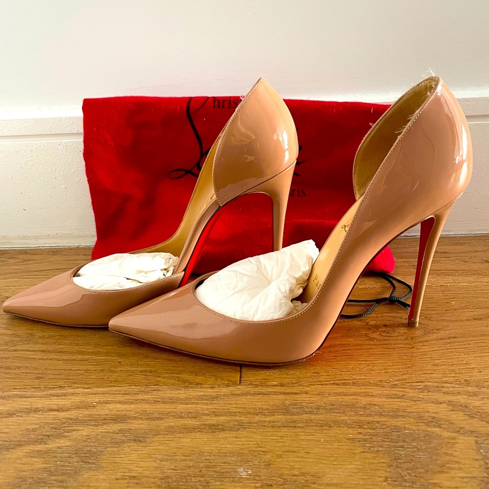 Louboutin Iriza 100mm in Nude
